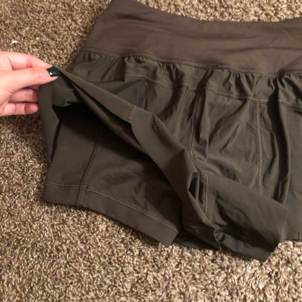 Lululemon Olive Green Squad Goals Shorts - Picture 10 of 11